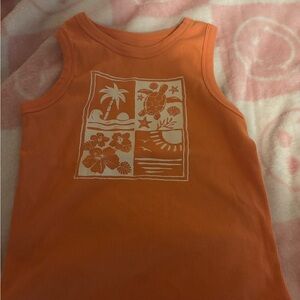 SO Vibrant Orange Kids Tank Top